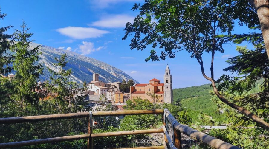 vista panoramica del centro storico di Palena