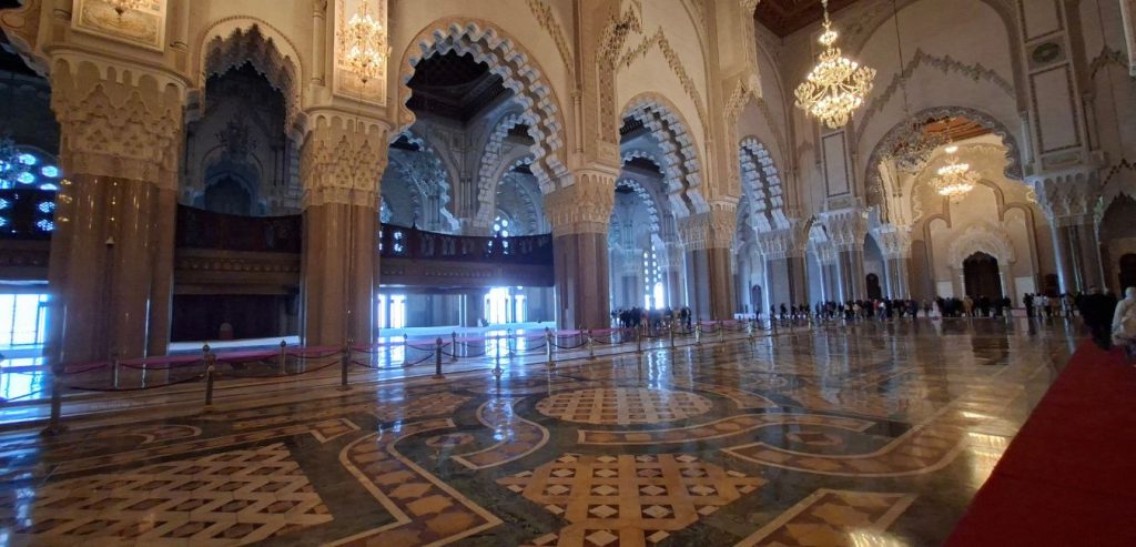 Dettagli della Moschea di Hassan II a Casablanca