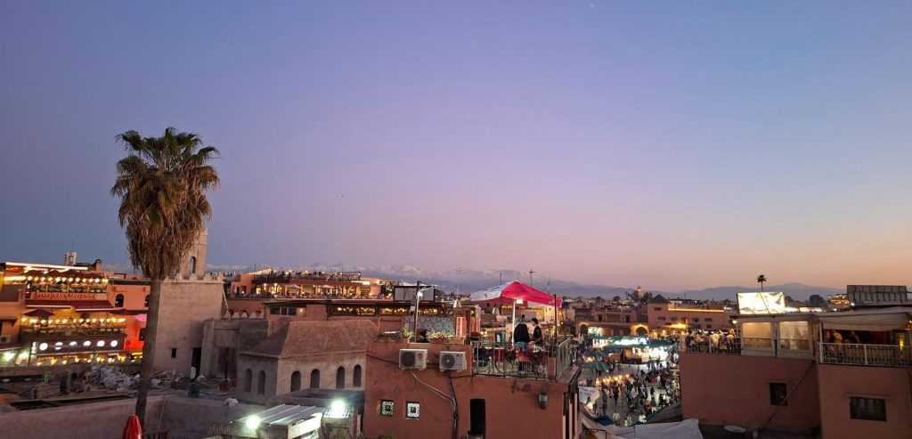 La Medina di Marrakech al tramonto